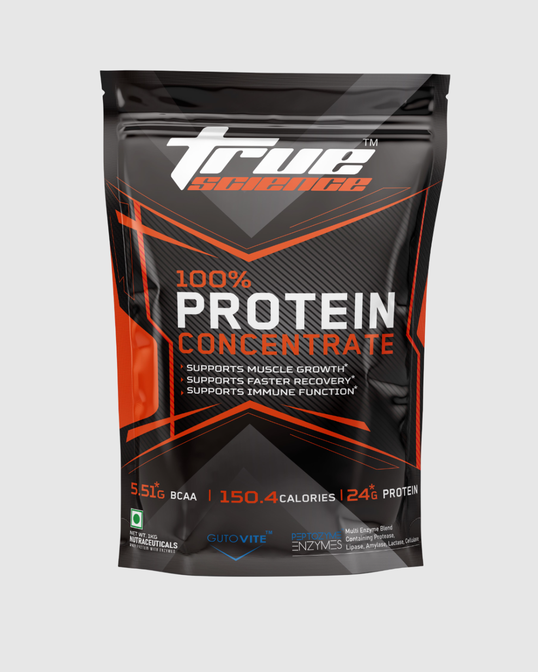 True Science 100% Whey Protein Concentrate – 2KG (57 Servings) | High-Quality Protein for Muscle Growth & Recovery