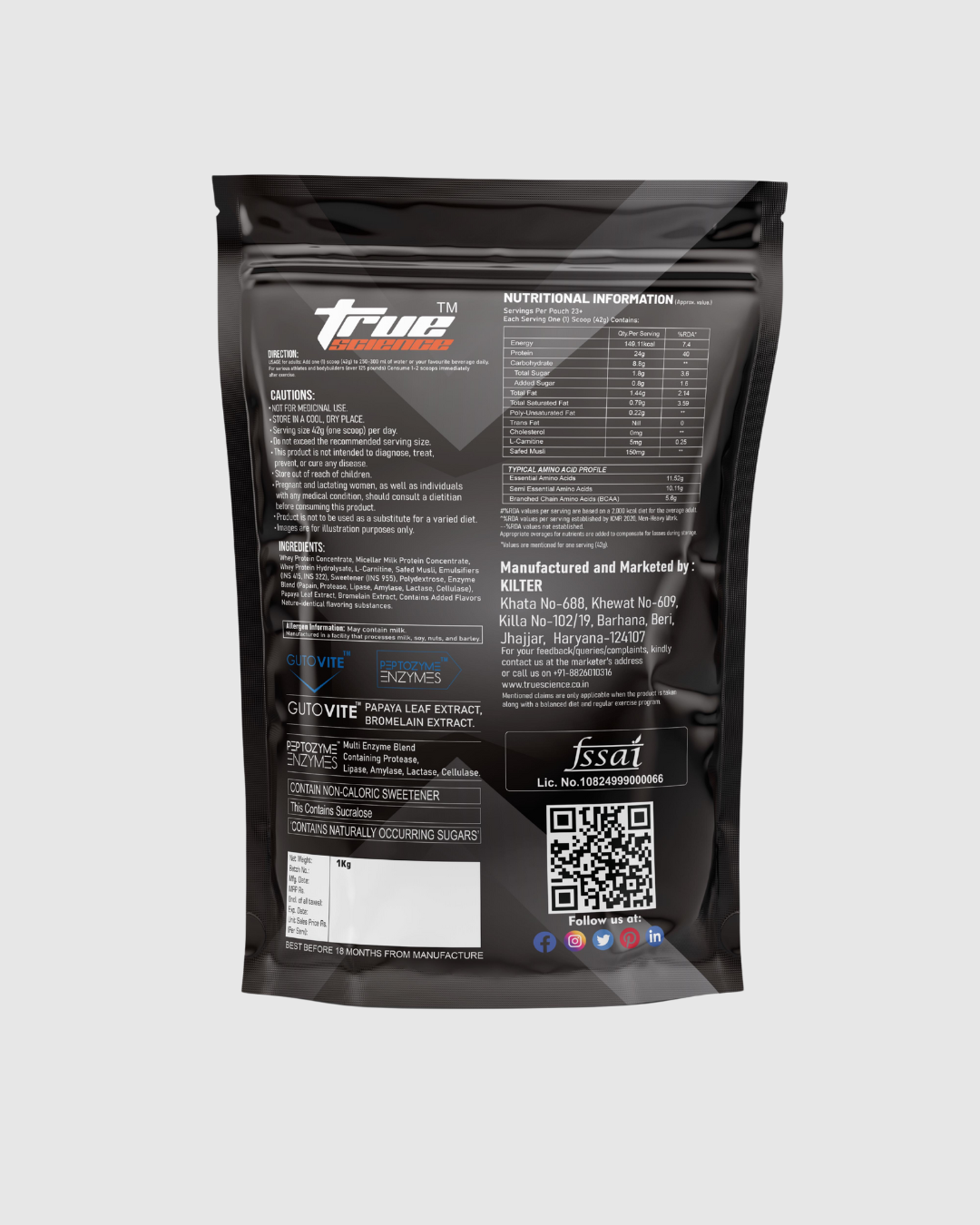 True Science Impact Whey Protein – The Protein Blend ( 1Kg )