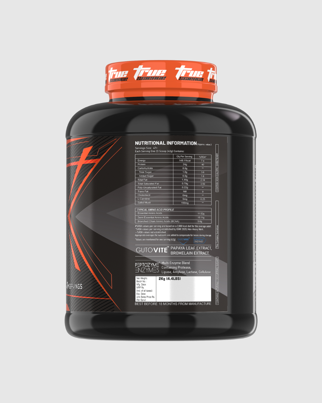 True Science Impact Whey Protein – 2kg (4.4 lbs)